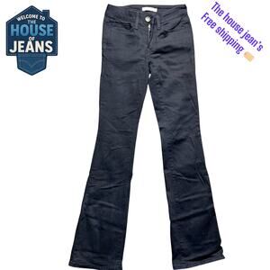 Sol Black Bootcut Jeans for Women Size 0/24W Low Rise Stretch Denim Flare Leg